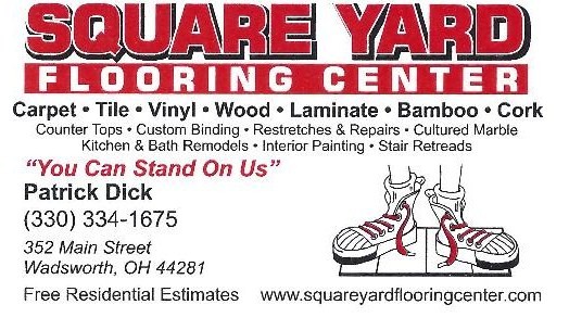 Square Yard Logo - Contact our flooring store in Wadsworth, Ohio, for hardwood floors, laminate floors, ceramic tile, and carpeting sales and installation.